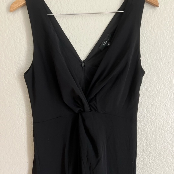 NWOT Endearing Elegance Black Sleeveless Twist-Front Maxi Dress - Picture 4 of 7